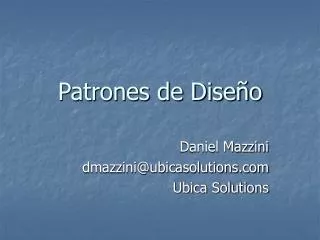 patrones de dise o