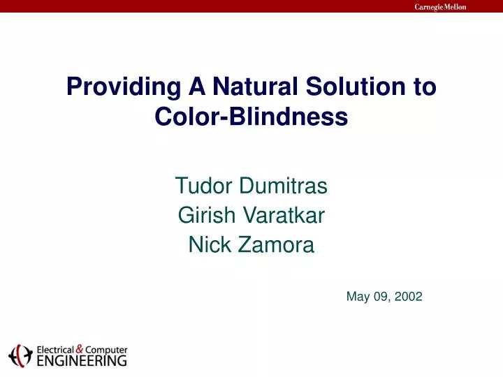 providing a natural solution to color blindness