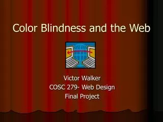 Color Blindness and the Web