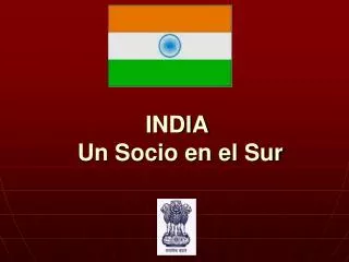 india un socio en el sur
