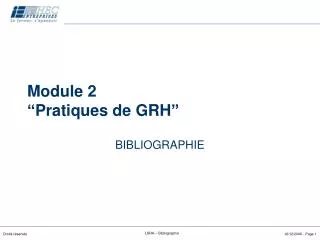 module 2 pratiques de grh