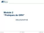 Module 2 “Pratiques de GRH” - slide 1