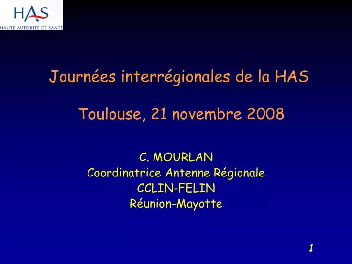 journ es interr gionales de la has toulouse 21 novembre 2008