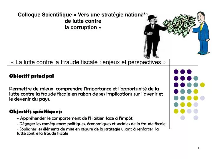 colloque scientifique vers une strat gie nationale de lutte contre la corruption