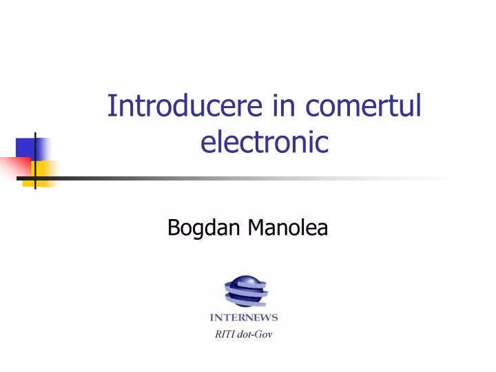 introducere in comertul electronic