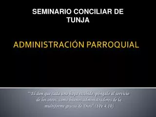 administraci n parroquial