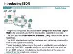 Introducing ISDN
