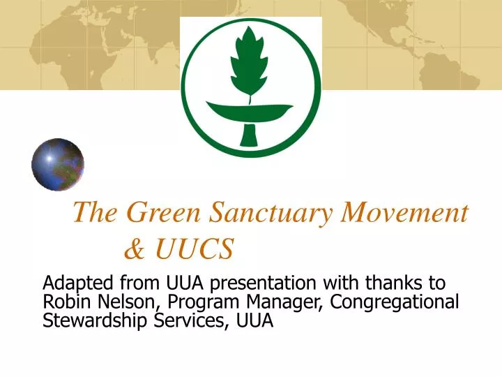 the green sanctuary movement uucs