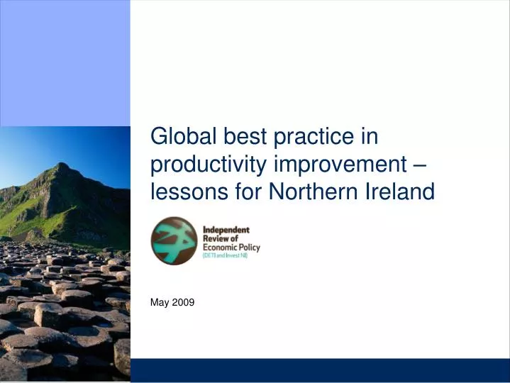global best practice in productivity improvement lessons for northern ireland