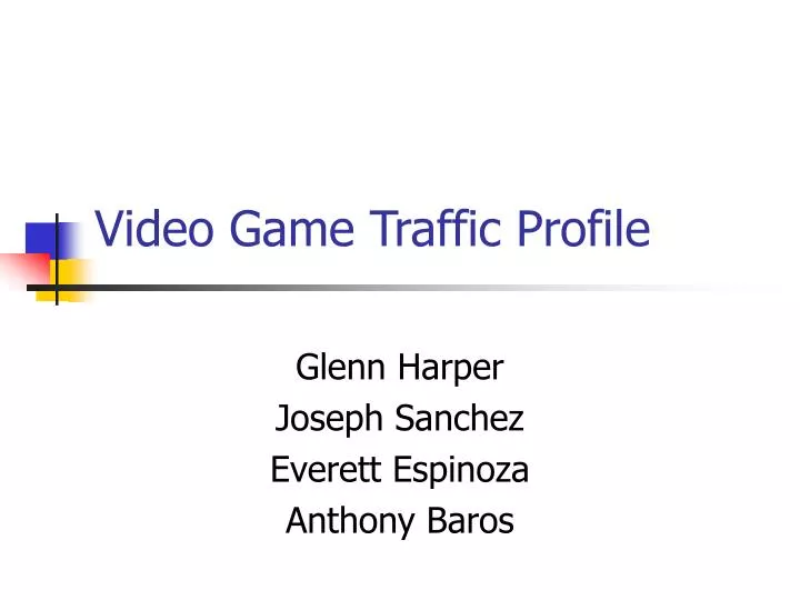 video game traffic profile