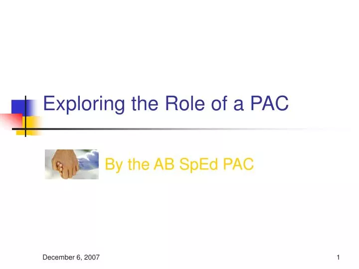 exploring the role of a pac