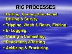 RIG PROCESSES - slide 1