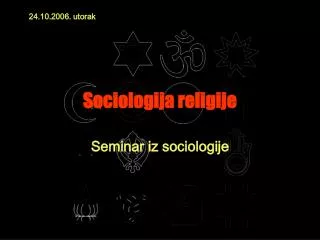sociologija religije