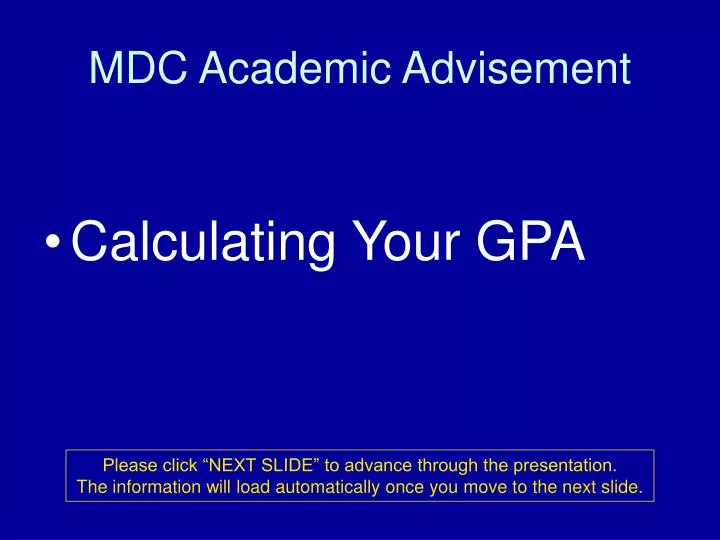 mdc academic advisement