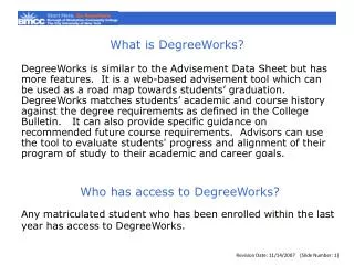 What is DegreeWorks?