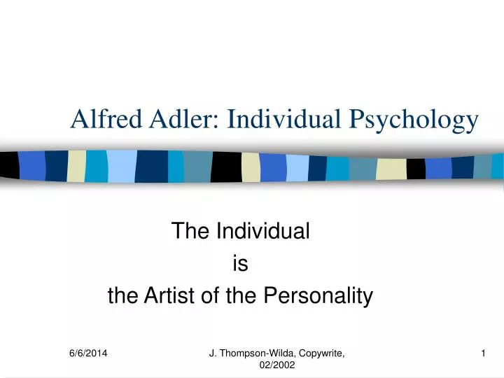 alfred adler individual psychology