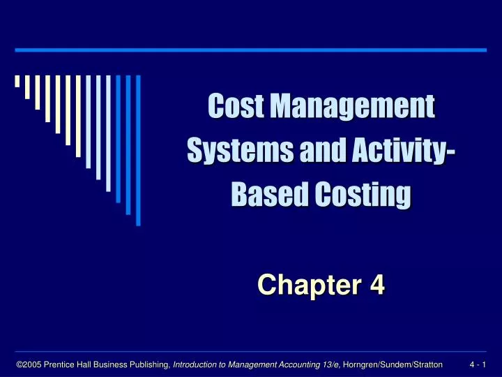 cost management systems and activity based costing