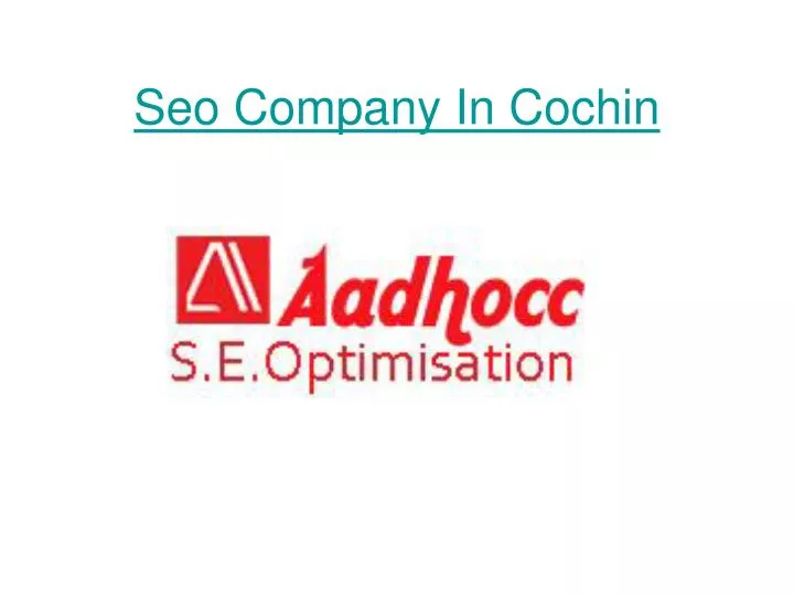 seo company in cochin