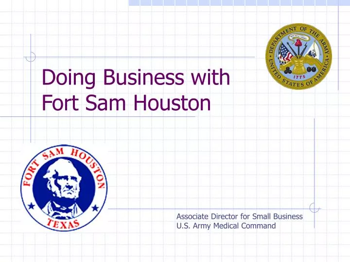doing business with fort sam houston