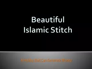 Islamic Stitch