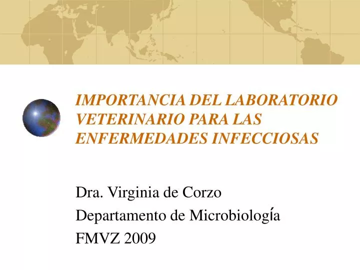 importancia del laboratorio veterinario para las enfermedades infecciosas