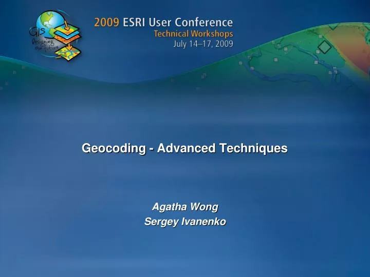 geocoding advanced techniques