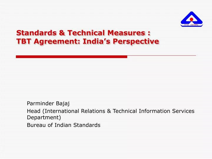 standards technical measures tbt agreement india s perspective
