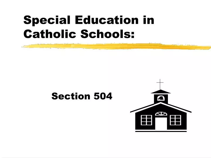 special education in catholic schools