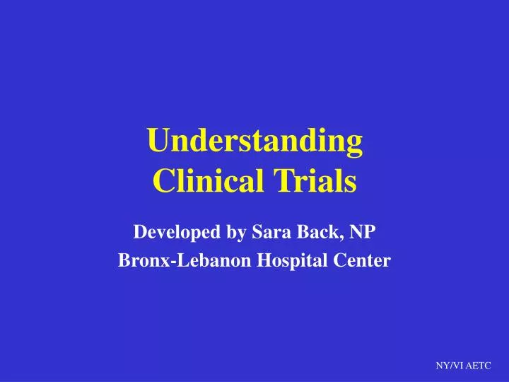 understanding clinical trials