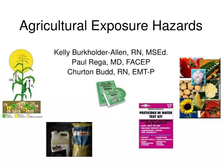 agricultural exposure hazards