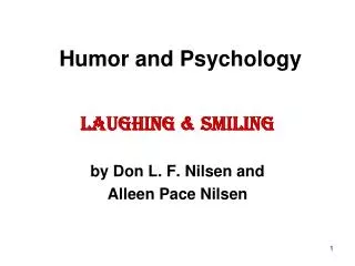 Humor and Psychology