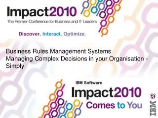 Business Rules Management Systems Managing Complex Decisions in your Organisation - Simply