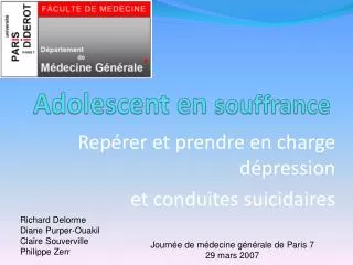 adolescent en souffrance