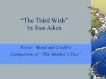 “The Third Wish” by Joan Aiken - slide 1