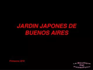 JARDIN JAPONES DE BUENOS AIRES