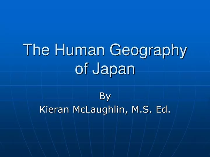 the human geography of japan