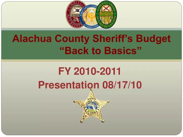 alachua county sheriff s budget back to basics