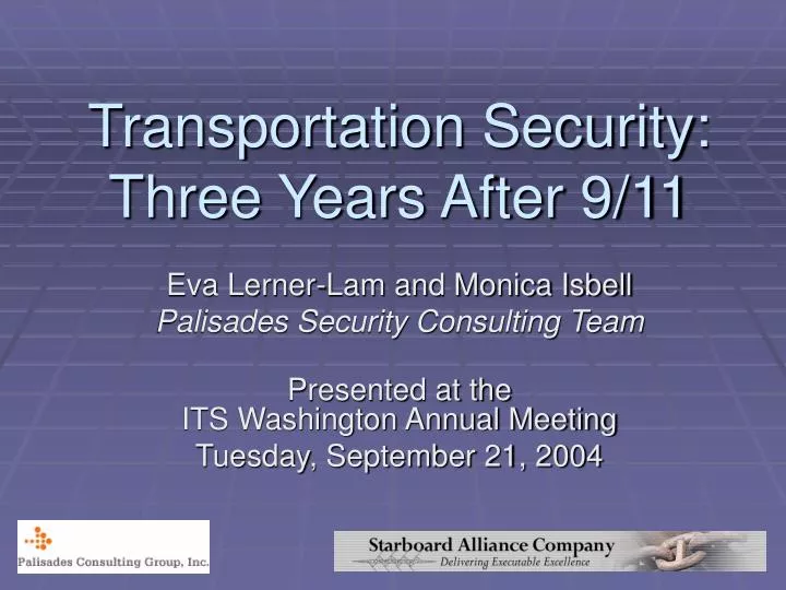 transportation security three years after 9 11