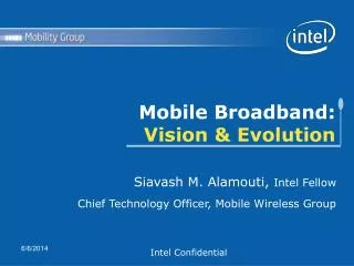 Mobile Broadband: Vision &amp; Evolution