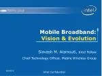 Mobile Broadband: Vision &amp; Evolution - slide 1