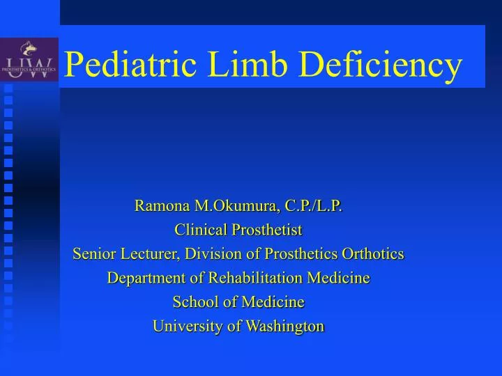 pediatric limb deficiency