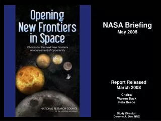 NASA Briefing May 2008