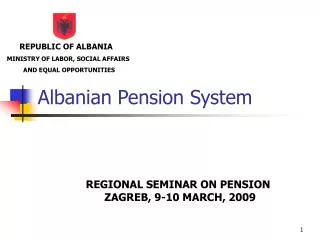 Albanian Pension System