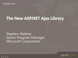The New ASP.NET Ajax Library