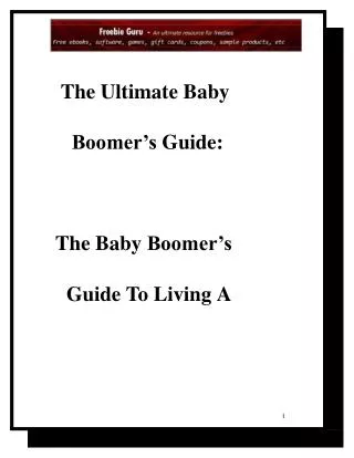 the ultimate baby boomers guide