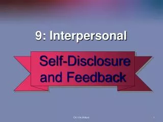 9: Interpersonal