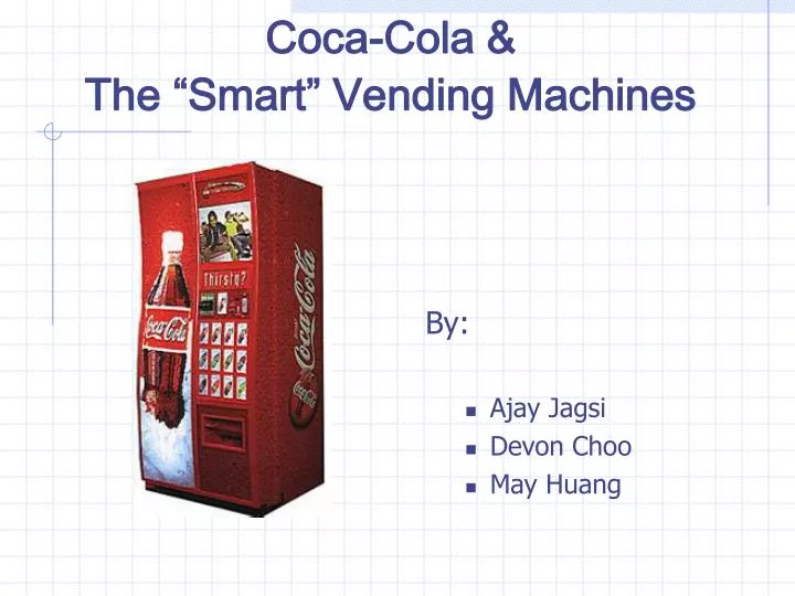 coca cola the smart vending machines