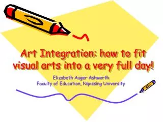 Art Integration: how to fit visual arts into a very full day!