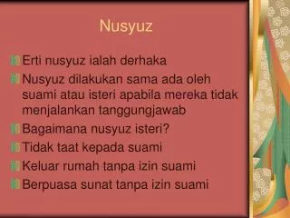 Nusyuz