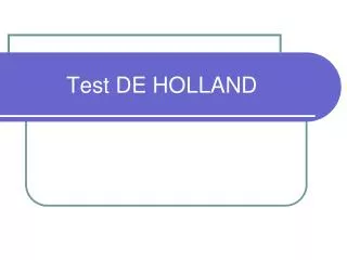 test de holland